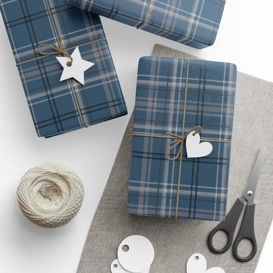 Wrapping Papers - Navy Plaid