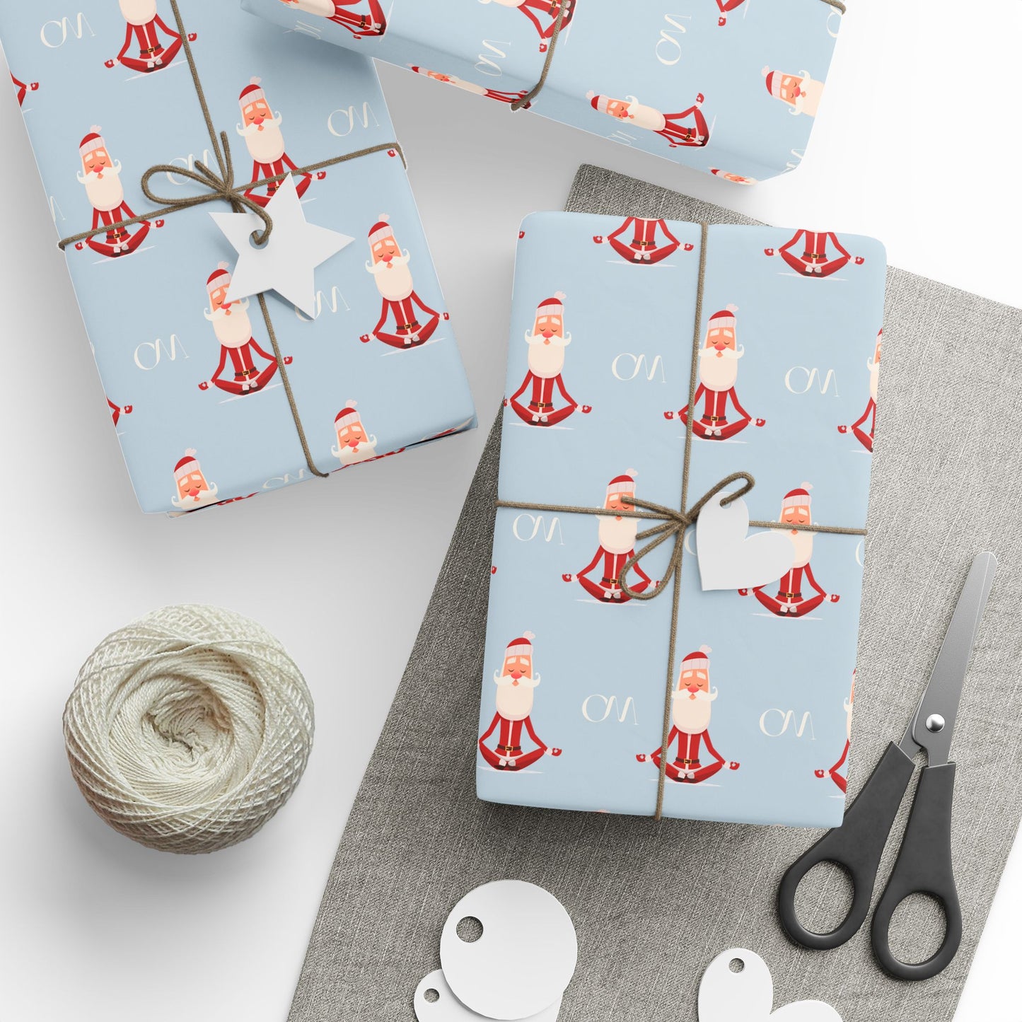 Holiday Zen Santa Wrapping Papers