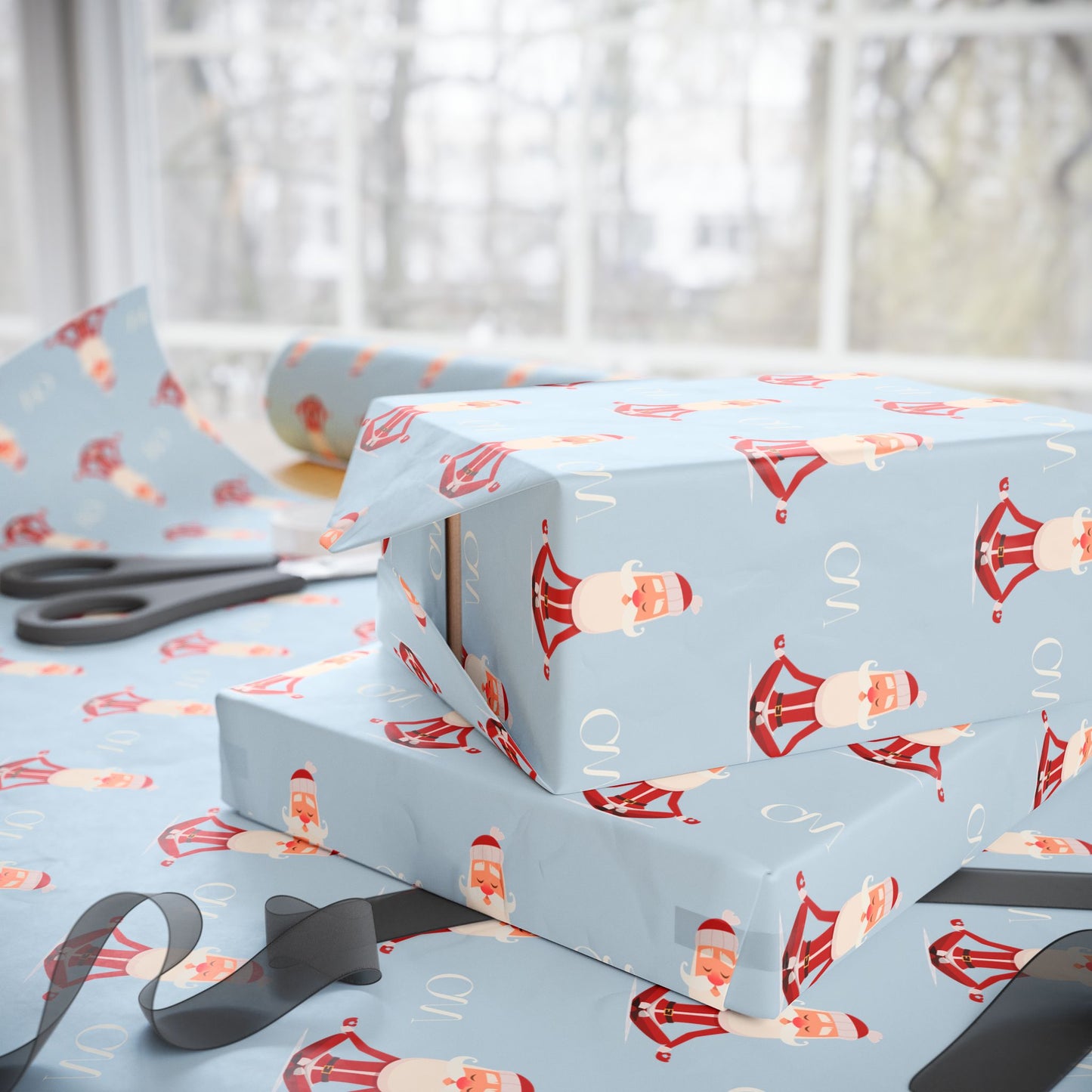 Holiday Zen Santa Wrapping Papers